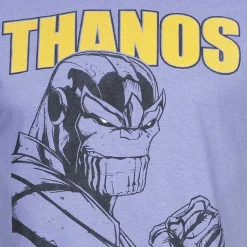 Hombre Lizenz Héroes De La Infancia|Camisetas^Thanos Stance Marvel Hombre Camiseta FBMTS754VIO