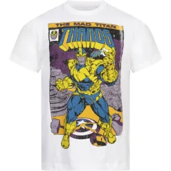 Hombre Lizenz Héroes De La Infancia|Camisetas^Thanos Stance Marvel Snap Hombre Camiseta FBMTS670WHT