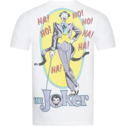 Lizenz Héroes De La Infancia^The Joker DC COMICS Cane Hombre Camiseta FBMTS803WHT