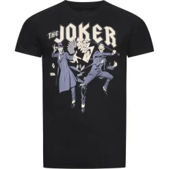 Lizenz Héroes De La Infancia^The Joker DC COMICS Duo Hombre Camiseta FBMTS819BLK