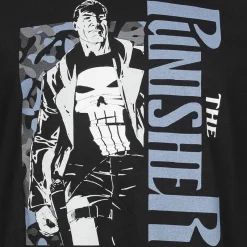 Hombre Lizenz Héroes De La Infancia|Camisetas^The Punisher One Man Army Hombre Camiseta MAMTS083BLK