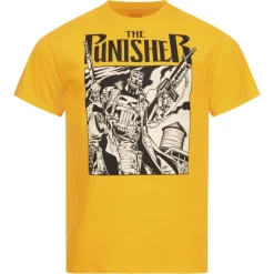 Hombre Lizenz Héroes De La Infancia|Camisetas^The Punisher One Man Army Hombre Camiseta FCMTS061GLD