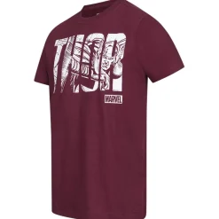 Hombre Lizenz Héroes De La Infancia|Camisetas^THOR MARVEL Texto Hombre Camiseta FBMTS312GAR
