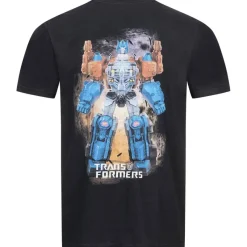 Lizenz Héroes De La Infancia^TRANSFORMADORES Optimus Ready Hombre Camiseta HAMTS012BLK