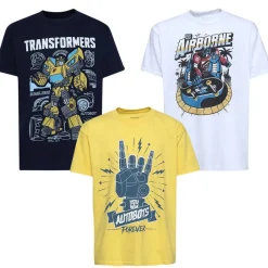 Lizenz Multipacks|Héroes De La Infancia^Transformers Optimus & B-Bee Niño Camiseta Pack de 3 HABPK057MUL