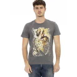 Hombre TRUSSARDI Action Camisetas^Hombre cuello redondo Conqueror Camiseta Gris 2AT08F002