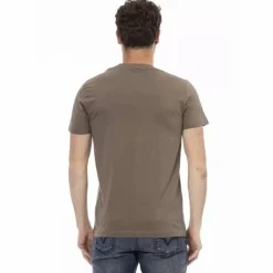 Hombre TRUSSARDI Action Camisetas^Hombre Conqueror Camiseta con cuello de pico Braun 2AT108004