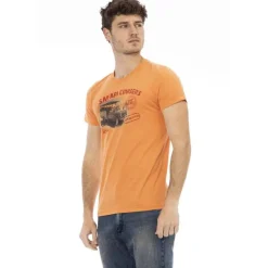 Hombre TRUSSARDI Action Camisetas^Hombre Safari Cruisers Camiseta Naranja 2AT02B083