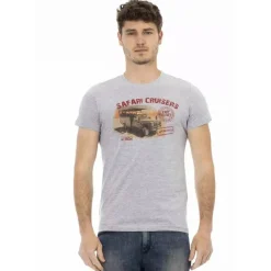 Hombre TRUSSARDI Action Camisetas^Hombre Safari Cruisers Camiseta Gris 2AT02B013