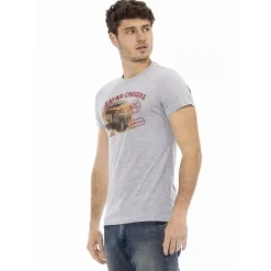Hombre TRUSSARDI Action Camisetas^Hombre Safari Cruisers Camiseta Gris 2AT02B013