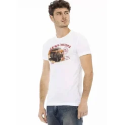 Hombre TRUSSARDI Action Camisetas^Hombre Safari Cruisers Camiseta Blanco 2AT02B001