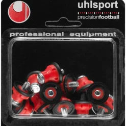 Uhlsport Accesorios|Botas De Fútbol^Tacos de acero y nailon Set de 12 1007018010200 rojo