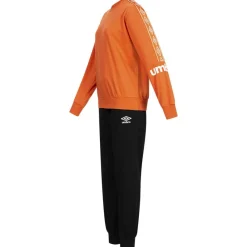 Hombre Umbro Chándales|Equipaciones^Premium Hombre Chándal 30101S-Naranja oscuro-Negro