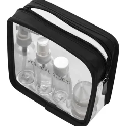 VERTICAL STUDIO Equipaje^"Terråk" Neceser con frascos de viaje negro