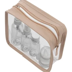 VERTICAL STUDIO Equipaje^"Terråk" Neceser con frascos de viaje beige