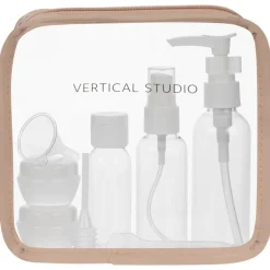 VERTICAL STUDIO Equipaje^"Terråk" Neceser con frascos de viaje beige