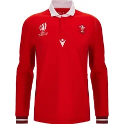 macron Rugby^Wales WRU Rugby Hombre Camiseta de manga larga 58569050