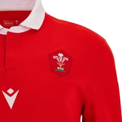 macron Rugby^Wales WRU Rugby Hombre Camiseta de manga larga 58569050