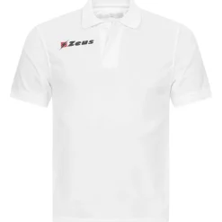 Hombre Zeus Camisas Y Polos|Ropa De Fitness^Basic Hombre Polo blanco