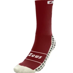 Zeus Medias De Fútbol|Equipaciones^calcetines de entrenamiento profesionales antideslizantes rojo oscuro