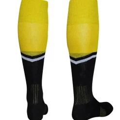 Zeus Medias De Fútbol|Equipaciones^Calza United Medias de fútbol negro amarillo