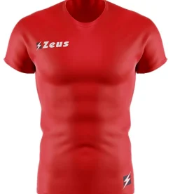 Zeus Running|Ropa De Fitness^Fisiko Baselayer Camiseta funcional de manga corta rojo