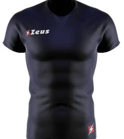 Zeus Running|Ropa De Fitness^Fisiko Baselayer Camiseta funcional de manga corta azul marino