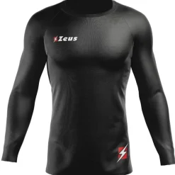 Zeus Running|Equipaciones^Fisiko Camiseta interior Camiseta funcional de manga larga negro