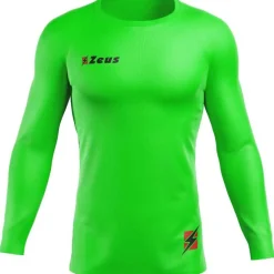 Zeus Running|Equipaciones^Fisiko Camiseta interior Camiseta funcional de manga larga verde neón