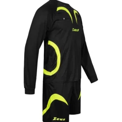 Zeus Ropa Para Árbitros^Hombre Conjunto de árbitro Camiseta con pantalón corto Negro