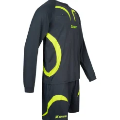 Zeus Ropa Para Árbitros^Hombre Conjunto de árbitro Camiseta con pantalón corto Gris