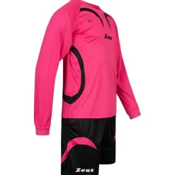 Zeus Ropa Para Árbitros^Hombre Conjunto de árbitro Camiseta con pantalón corto Fuxia