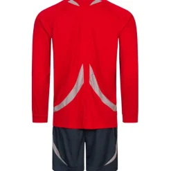 Zeus Ropa Para Árbitros^Hombre Conjunto de árbitro Camiseta con pantalón corto Rojo