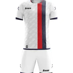 Zeus Conjuntos De Fútbol|Equipaciones^Icon Teamwear Set Camiseta con pantalones cortos blanco azul marino