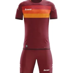 Zeus Conjuntos De Fútbol|Equipaciones^Icon Teamwear Set Camiseta con pantalones cortos naranja rojo oscuro