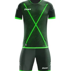 Zeus Conjuntos De Fútbol|Equipaciones^Icon Teamwear Set Camiseta con pantalones cortos verde verde neón