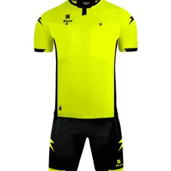 Zeus Ropa Para Árbitros^Kit Arbitro Marko Conjunto de árbitro de 2 piezas Amarillo/Negro