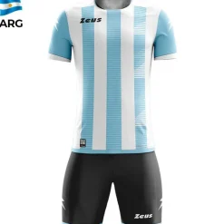 Zeus Conjuntos De Fútbol|Equipaciones^Mundial Teamwear Set Camiseta con pantalones cortos cielo blanco