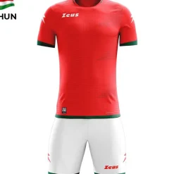 Zeus Conjuntos De Fútbol|Equipaciones^Mundial Teamwear Set Camiseta con pantalones cortos rojo blanco