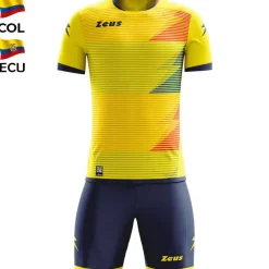 Zeus Conjuntos De Fútbol|Equipaciones^Mundial Teamwear Set Camiseta con pantalones cortos amarillo royal blue rojo