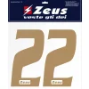 Zeus Accesorios|Equipaciones^Números termoadhesivos 1-22 25cm oro senior