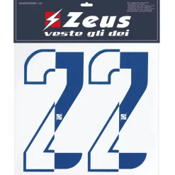 Zeus Accesorios|Equipaciones^Números termoadhesivos 1-22 10cm medio royal blue