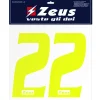 Zeus Accesorios|Equipaciones^Números termoadhesivos 1-22 25cm senior amarillo neón