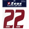 Zeus Accesorios|Equipaciones^Números termoadhesivos 1-22 25cm senior rojo oscuro