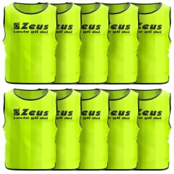 Zeus Multipacks|Accesorios^Pack de 10 Peto de entrenamiento amarillo neón