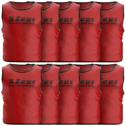 Zeus Multipacks|Accesorios^Pack de 10 Peto de entrenamiento rojo
