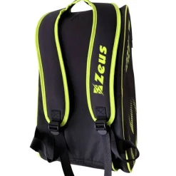 Zeus Padel^Padel Bag Pala de pádel Bolso negro amarillo neón