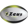 Zeus Rugby^Pelota de rugby negro / amarillo neón