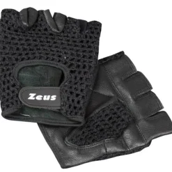 Zeus Deportes De Fuerza|Ropa De Fitness^Rete Guantes cortos de cuero para levantamiento de pesas de fitness