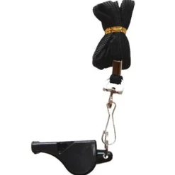 Zeus Ropa Para Árbitros^Silbato de árbitro de fútbol negro